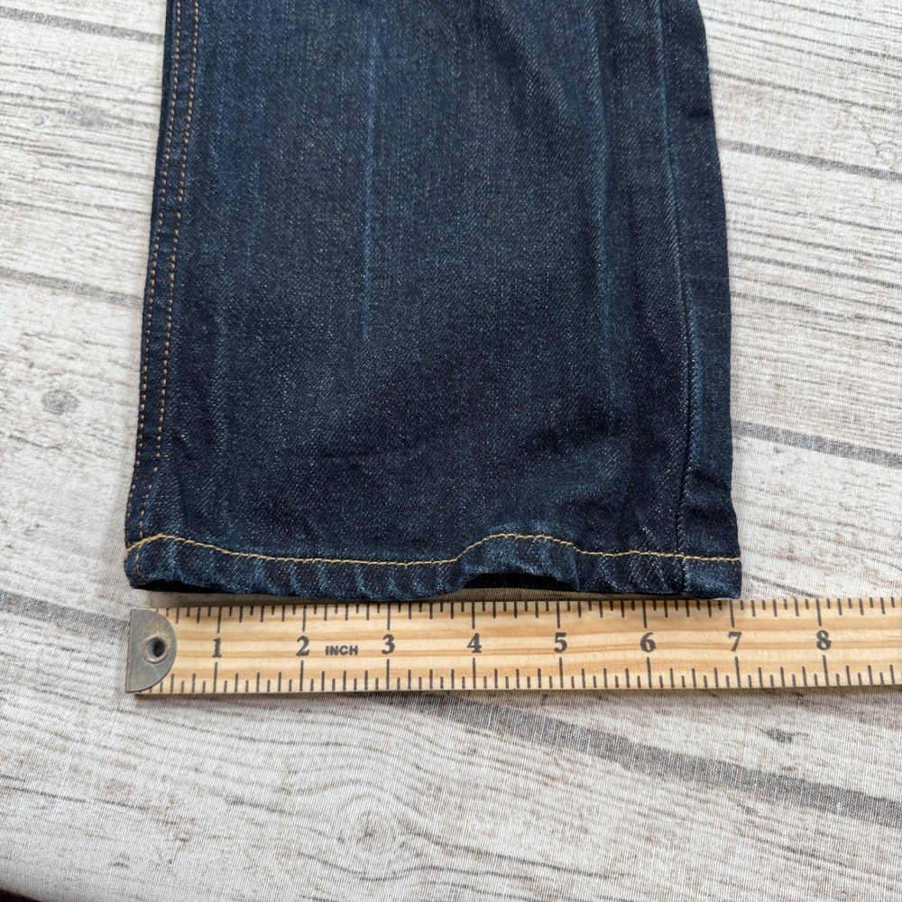 Y2K Hollister Jeans Men's 32x30 Blue Denim Dark Wash Button Fly Straight Cotton - Picture 6 of 9